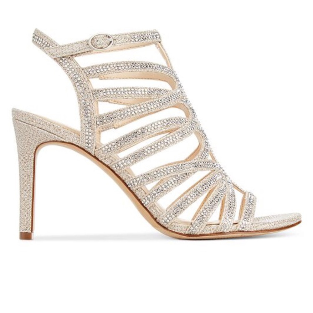 INC gawdie caged sandal